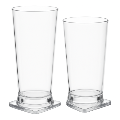 Set of 2 Plastic Magnetic Longdrink Glasses
