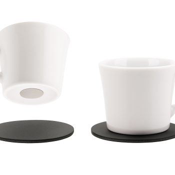 Set of 2 Porcelain Magnetic Espresso Cups