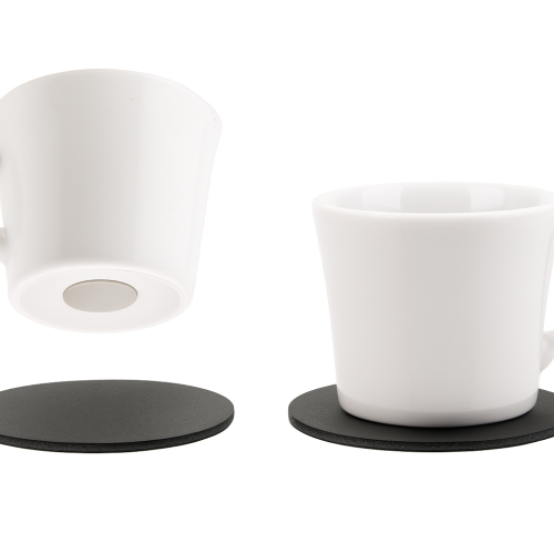 Set of 2 Porcelain Magnetic Espresso Cups