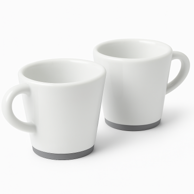 Set of 2 Porcelain Magnetic Espresso Cups