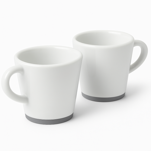 Set of 2 Porcelain Magnetic Espresso Cups
