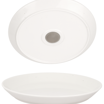 Ensemble de 2 Assiettes Magnétiques en Porcelaine Ø230 x H22 mm
