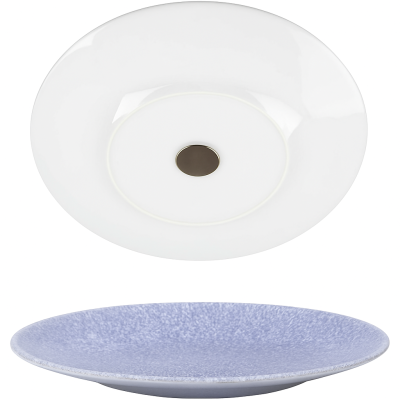 Set of 2 Magnetic Porcelain Ocean Flat Plates by Silwy Set of 2 Magnetic Porcelain Ocean Flat Plates by Silwy