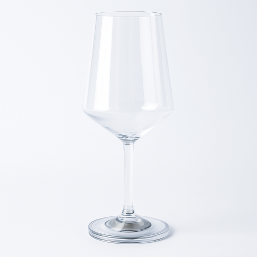 Set of 2 Plastic Magnetic Classic Wine Glasses