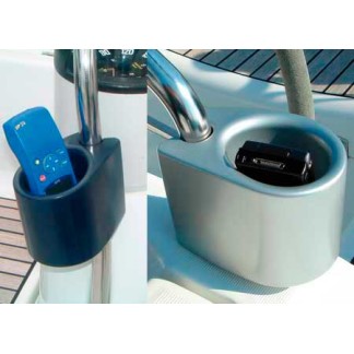 Porte-gobelet isolant bleu avec pince