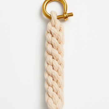 Rope keyrings ref plaited rope with shackle 