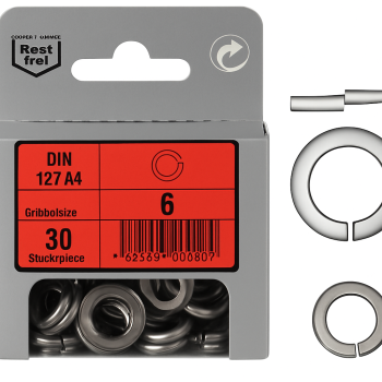 Blister 30pcs Stainless Washers 6mm Din 127 Blister 30pcs Stainless Washers 6mm Din 127