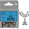 Écrous papillons DIN 315 en inox, M8, 4 unités