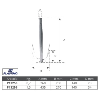 Plastimo Anchor rochfish 0.7kg Plastimo Anchor rochfish 0.7kg